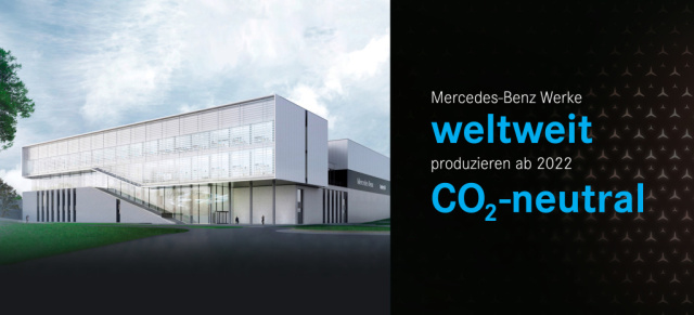 Mercedes-Benz und Umwelt: Saubere Sache: Mercedes-Benz Werke produzieren ab 2022 weltweit CO2-neutral