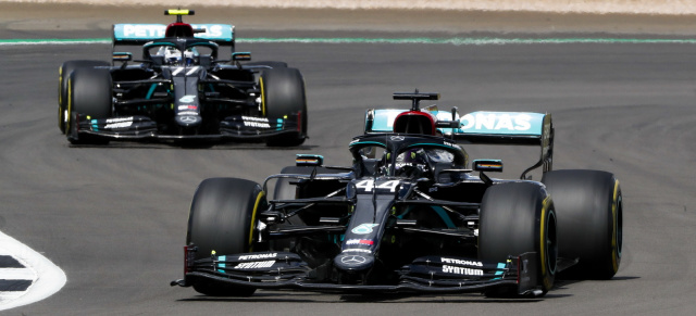 Formel 1 GP von Großbritannien - Rennen: Lewis Hamilton siegt trotz Reifenplatzer in der letzten Runde