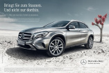 Kampagne zur Markteinführung des neuen Mercedes-Benz GLA: "Freiheit ist ansteckend"