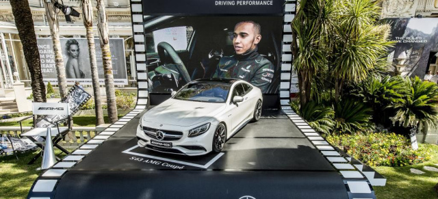 Star-Aufgebot: Mercedes und AMG  bei den Filmfestspielen in Cannes: Versteigerung eines S 63 AMG Coupés zugunsten der amfAR-Stiftung