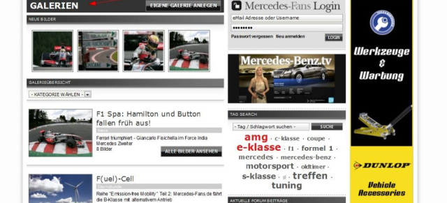 250. Bilder-Galerie: Über 8.000 Mercedes Bilder in 250 Galerien