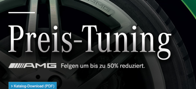 Mercedes-Benz Gebrauchtteile Center: „AMG-PreisTuning-Aktion“ im August