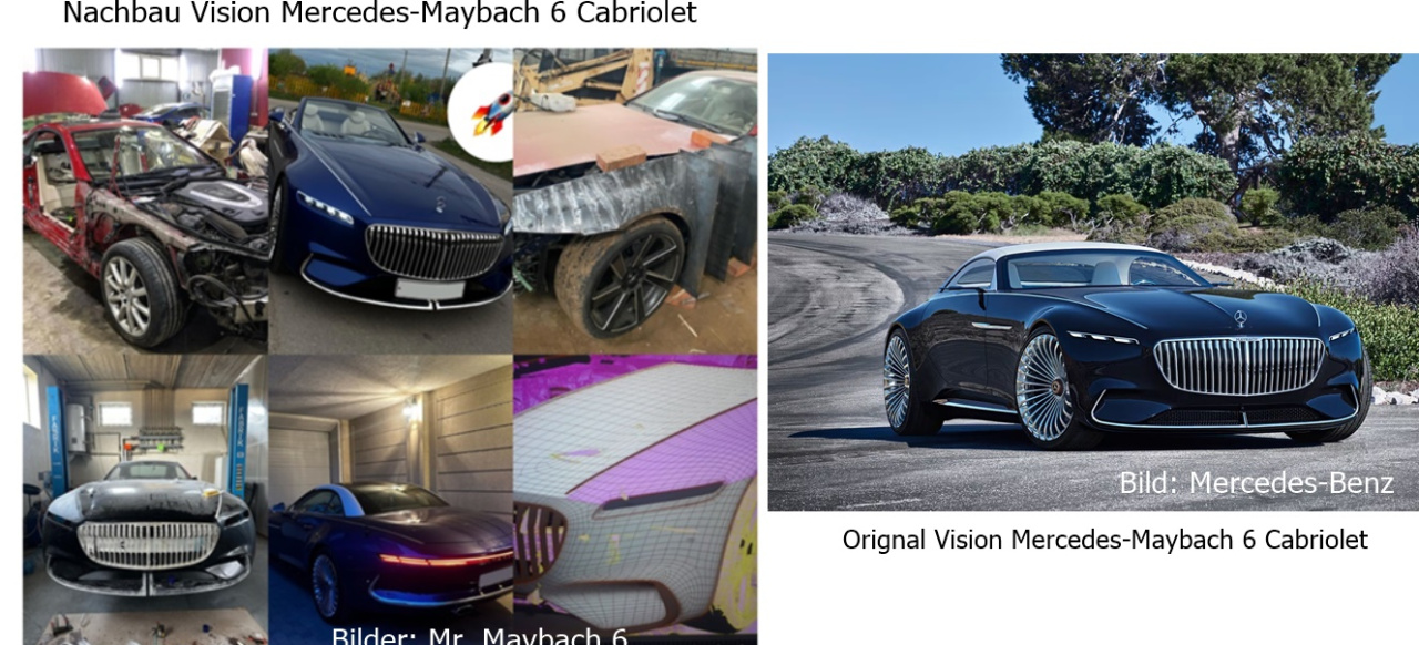 Eigenbau: Replika des „Vision Mercedes-Maybach‭ 6 Cabriolet 2017": Maybach-Fanprojekt at it‘s best