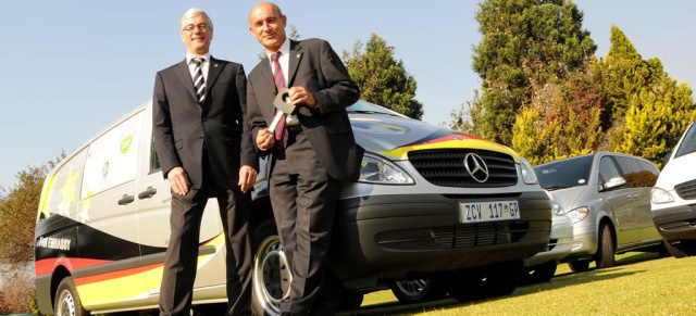 "Vito vor!" - Neues zur Mercedes-Aktion Der vierte Stern für Deutschland: Mercedes-Benz Vito im Einsatz als mobile Fan-Botschaft bei der Fußball WM 2010 