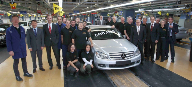 500.000 C-Klasse Limousinen made in Sindelfingen: Produktionsjubiläum im Mercedes-Benz Werk