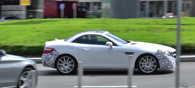 Erlkönig erwischt: Mercedes-Benz SLC: Video-Schnappschuß vom SLK-Nachfolger