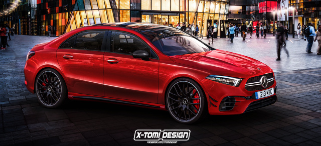 Mercedes von morgen: Ausblick: Sieht so die Mercedes-AMG A45 Stufenhecklimo aus?