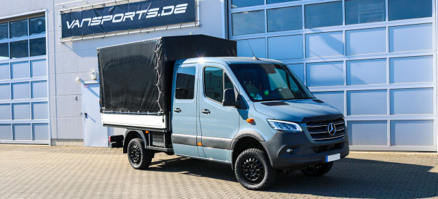 Neue Felgen für den Arbeitsalltag: Kiruna Offroad Felgen von VanSports für den Mercedes Sprinter 319 CDI 4x4