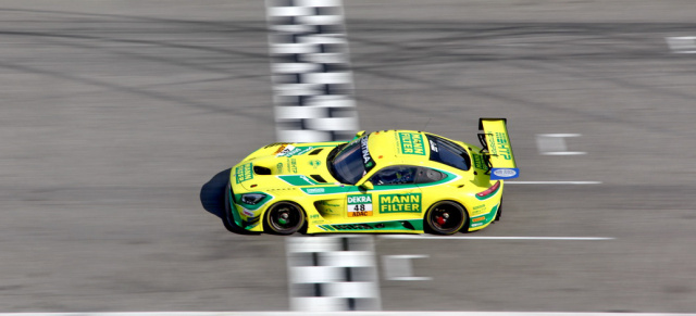 Der MANN-FILTER AMG beim ADAC GT Masters Finale: Die Mamba ist im Ziel!