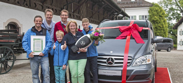 Mercedes-Benz und Jörg Pilawa küren die Viano Family of the Year 2013 : Zehn Familien kämpfen in einem Outdoor-Wochenende um den Titel