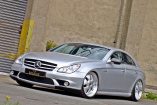 Im Formtief:  Mercedes-Benz CLS 63 AMG: Tieferlegung und schöne Räder machen das Coupé so sehenswert 