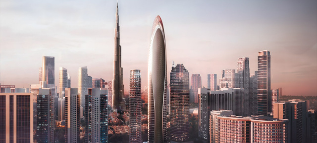 Bis 20 Millionen € pro Wohnung: Mercedes stellt Luxus-Hochhaus-Projekt in Dubai vor: Mercedes-Benz Places: Präsentation des 341 m hohen Hyper-Wohnturms