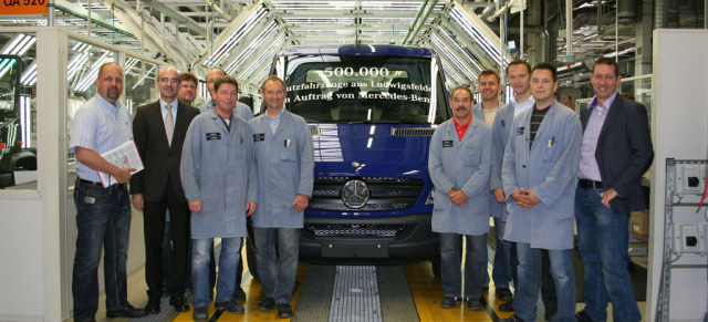 Die halbe Million ist voll: Produktionsjubiläum im MB Werk Ludwigsfelde: Seit 1991 eine halbe Million Fahrzeuge aus Ludwigsfelder Produktion
