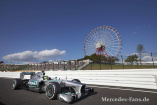 Grand Prix von Japan: Vettel siegt: Silberpfeile stumpf: Lewis Hamilton raus  Nico Rosberg im Pech
