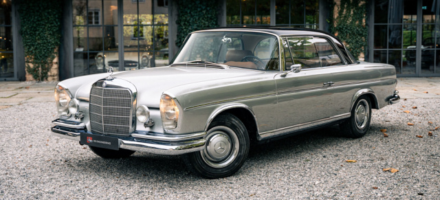 Sterne unterm Hammer bei HK-ENGINEERING: Two-Tone S-Klasse: Mercedes-Benz 300 SE Coupé (W112) mit elektrischem Schiebedach