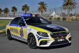 Mercedes-Benz Sonderfahrzeuge: Mercedes-AMG E43  als Cop-Car in Down Under