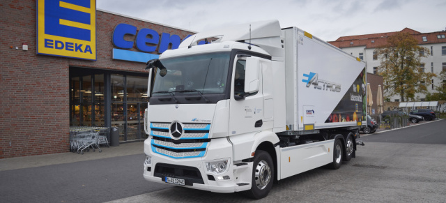 Mercedes-Benz Trucks & Elektromobilität: EDEKA startet Praxistest des Mercedes-Benz eActros