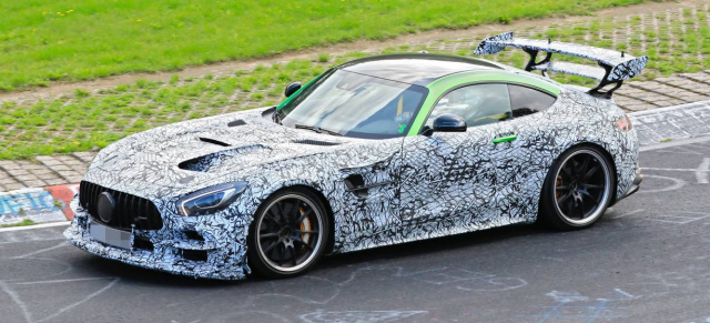 Mercedes-Erlkönig erwischt: AMG wird beim GT brutal: AMG-GT-Spy-Shot: Ist es ein EVO oder ein Black-Series? Auf jeden Fall wird es ein GT-Monster