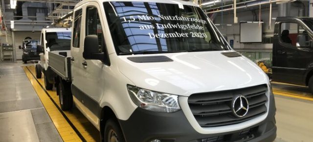 Mercedes-Benz Werk Ludwigsfelde: Produktionsjubiläum: Der Stern stahlt in Ludwigsfelde: 1,5 Millionen Nutzfahrzeuge in 55 Jahren