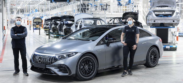 Anlauf des EQS 53 4MATIC+ in der Factory 56: Start der Serienproduktion in Sindelfingen