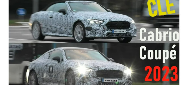 Mercedes Erlkönige erwischt: Spy Shot Video:  CLE Cabrio A236  & CLE Coupe C236