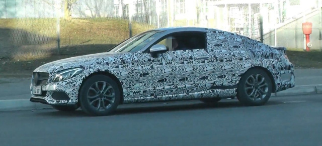 Erlkönig-Video: Mercedes-Benz C-Klasse Coupé C205: Der kommende Zweitürer wurde bei Testfahrten gefilmt