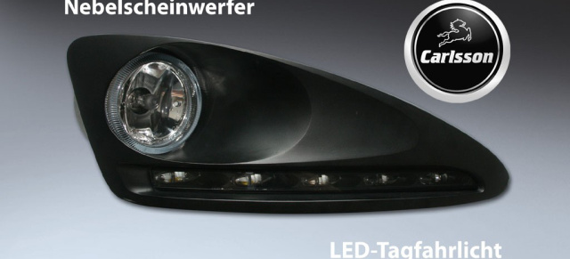 Carlsson erleuchtet Mercedes Fahrzeuge : LED-Tagfahrleuchten von Carlsson gibt es  
exklusiv bei jedem Mercedes-Benz-Vertragspartner