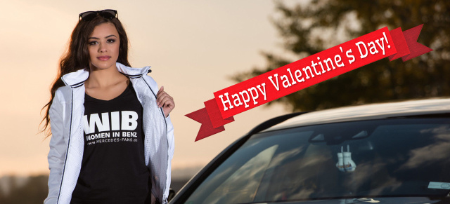 Am 14. Februar ist Valentinstag.: Ein "Women In Benz"-T-Shirt für die Liebste.