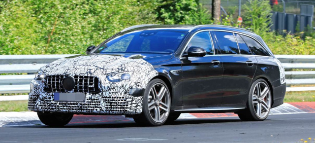 Mercedes-AMG Erlkönig erwischt: Star-Spy-Shot: E63-S213-Facelift wird auf dem Nürburgring getestet