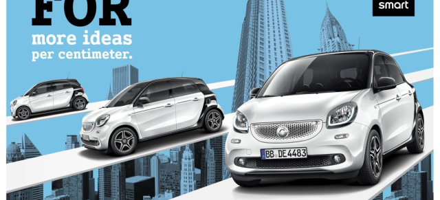 Internationale Produktkampagnen zum smart fortwo & forfour: FÜR die neue smart Generation: Markteinführung der neuen smart Generation am 22. November 2014