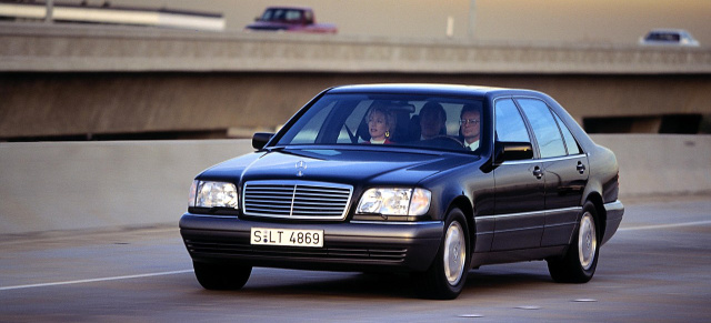 Premiere vor 25 Jahren: Mercedes-Benz S-Klasse W 140: W140 S-Klasse: Mercedes-Benz mit Luxus und Technologie