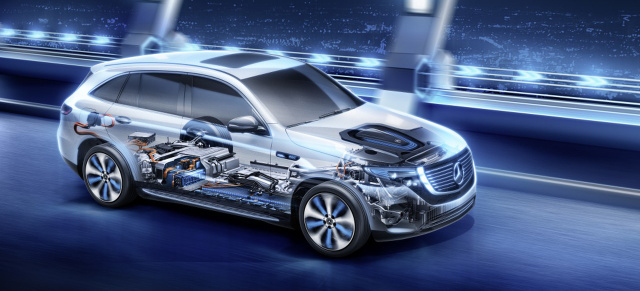 Mercedes-Benz EQC: "Insiderwissen": Unter der Lupe: der Antrieb des vollelektrischen EQC
