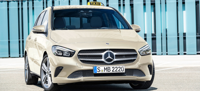 Mercedes-Benz B-Klasse: als Taxi ab 24.550 € netto ab sofort erhältlich: Verkaufsfreigabe Sondermodell B-Klasse „Das Taxi"