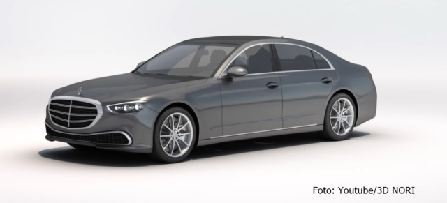 Mercedes-Benz S-Klasse 2020 - sieht sie so aus?: Oberklasse-Ausblick: Aktuelle 3D-Renderings zeigen die neue S-Klasse-Generation W223