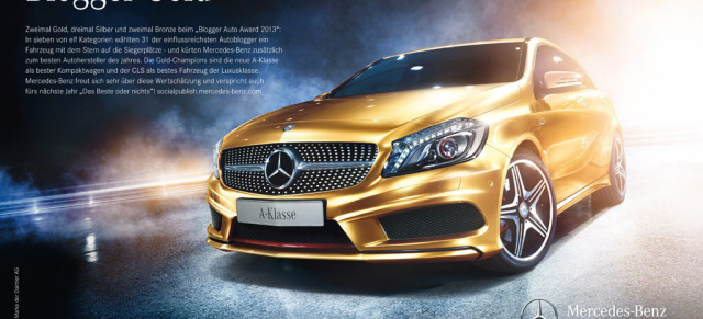 Werbe-Star Mercedes-Benz: Von den Werbungen der Premium-Automarken wird die von Mercedes-Benz derzeit am meisten wahrgenomen 