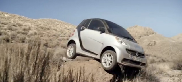 Neuer smart TV Spot "Offroad": Der neue Werbefilm führt die wahren Talente des smart sehr anschaulich vor Augen