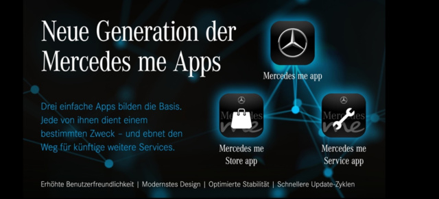 Mercedes-Benz und Digitalisierung: Jetzt geht‘s App: Neue Generation der Mercedes me Apps geht an den Start