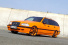 The „Lacky One“ (S202): Orangefarbener Mercedes C180 bietet dem grauen Alltag Paroli