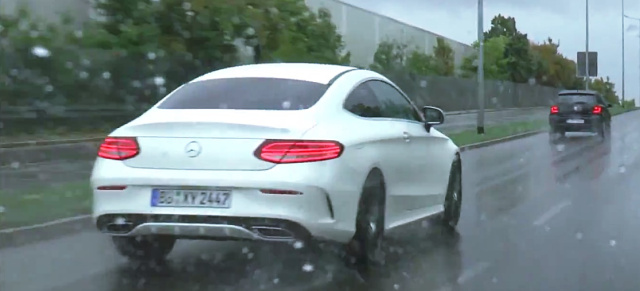 Roadmovie: Mercedes C-Klasse Coupé im Straßenverkehr: 1. Film im echten Verkehr vom neuen C-Klasse-Modell C205 