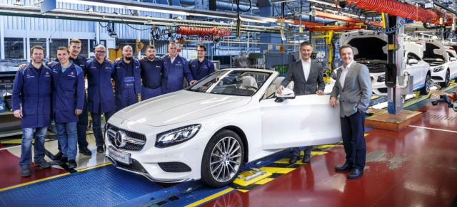 Mercedes-Benz S-Klasse Cabriolet: Offen heraus: Produktionsstart des S-Klasse Cabrios in Sindelfingen 