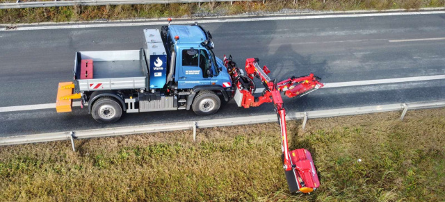 Unimog  & Umwelt: In intensiver Erprobung: Unimog mit Wasserstoff-Verbennungsmotor