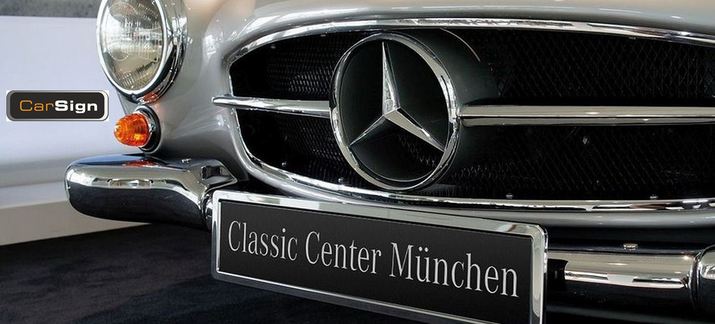 Wir stellen vor: CarSign Nummernschildhalter für alle Mercedes-Modelle:  Schicke Kennzeichenhalter für Oldtimer und Youngtimer - News - Mercedes-Fans  - Das Magazin für Mercedes-Benz-Enthusiasten