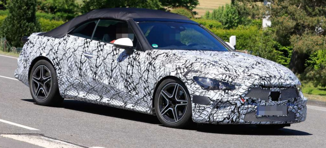Mercedes Erlkönig Premiere: Offen heraus: Erste Bilder vom neuen C-Klasse Cabriolet A206
