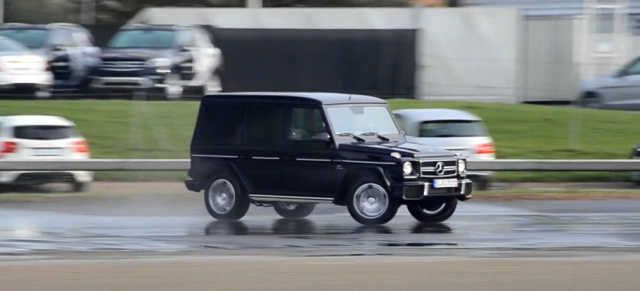 Wunderbar: Mercedes G63 AMG wandelt übers Wasser : Beachtliches Driftvideo mit der Mercedes G-Klasse