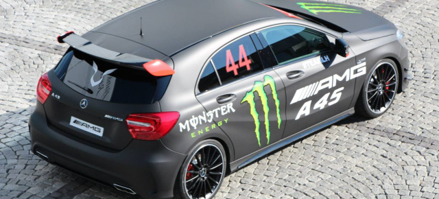 Sonder-A-Klasse: Hamiltons Mercedes A45 AMG : Hingucker der Monza Rally Show 2014