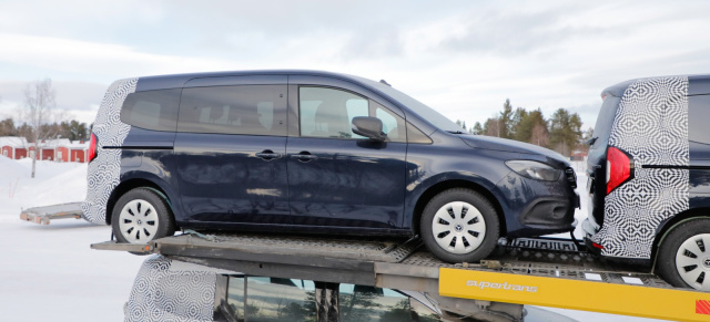 Mercedes Erlkönig erwischt: Aktuelle Bilder: Mercedes Citan LWB