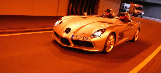 Der perfekte Tag - unterwegs im Mercedes McLaren SLR Stirling Moss: Mercedes-Fans.de-Leser Andreas Möller pilotierte den Mercedes McLaren SLR Stirling Moss zum Mercedes Museum  - Fotos: Andreas K. Bauer