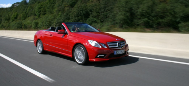 Mercedes E-Klasse E 500 Cabrio: Der König der Lüfte!: Fahrbericht: Schwerelos und ohne Dach  das Mercedes E-Klasse Cabrio überzeugt durch eleganten Stil und souveräne Kraft