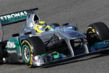 Mercedes F1-Testfahrt in Jerez: Tag 3: Rosberg mit Bestzeit zum Abschluss der Testfahrten