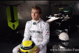 Gut behütet: Rosberg erklärt seinen F1 Helm : Der Silberfpeil-Pilot erläutert Funktion und Design seiner schützenden Kopfbedeckung 